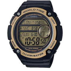 Casio, Men’s Watch Digital, Black Dial Black Resin Band, AE-3000W-9AVDF