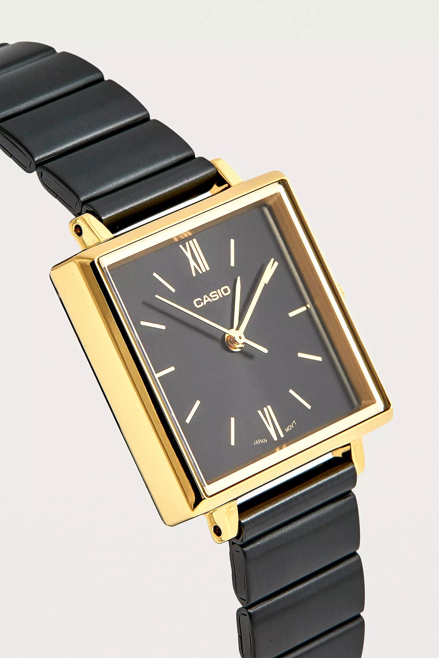 Casio, Women's Watch Analog, Black Dial Black Stainless Steel Band, LTP-E155GB-1ADF product image