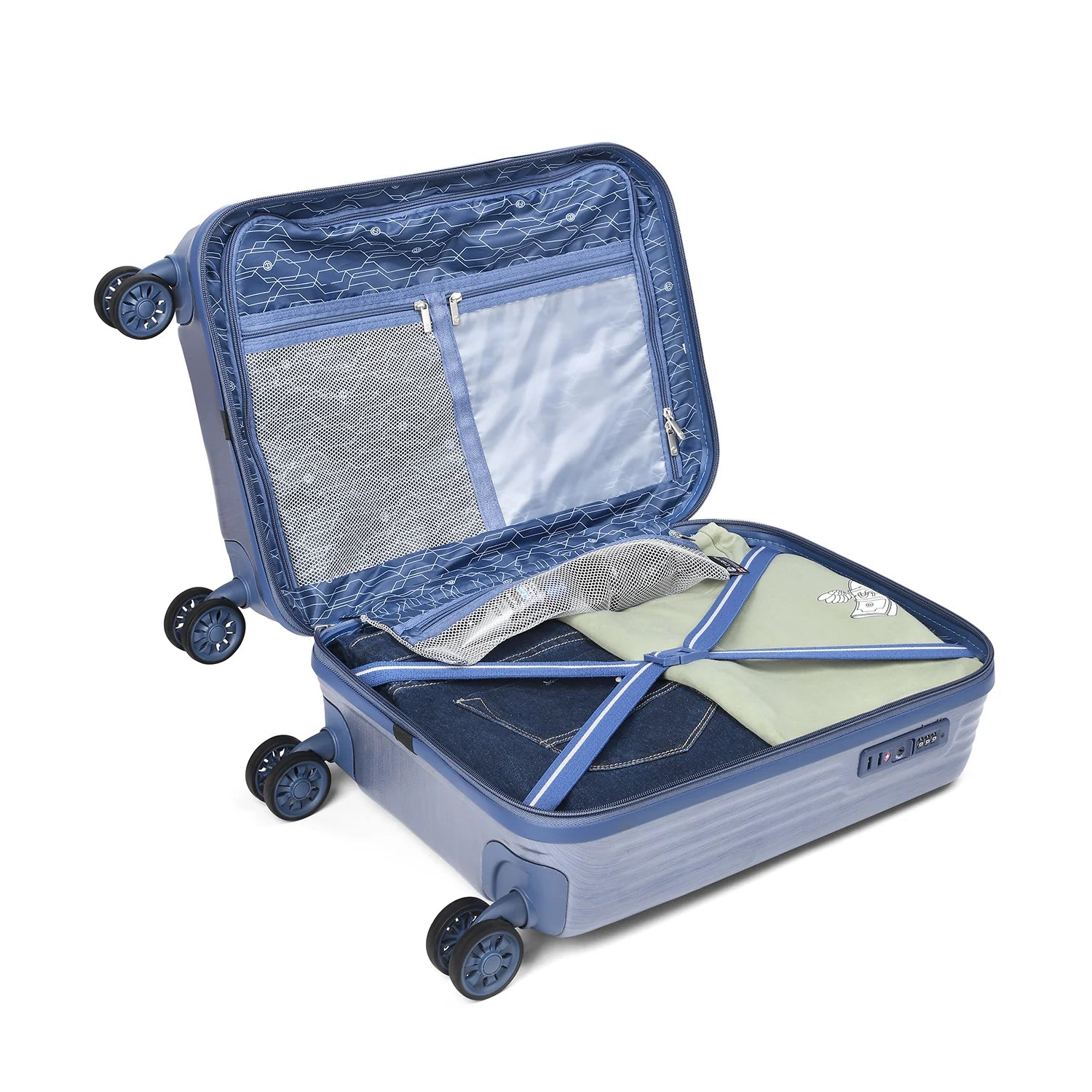 Carlton Fremont 67cm 8 Wheel Hard Top Trolley-Indigo Blue, FREMONT67IBL