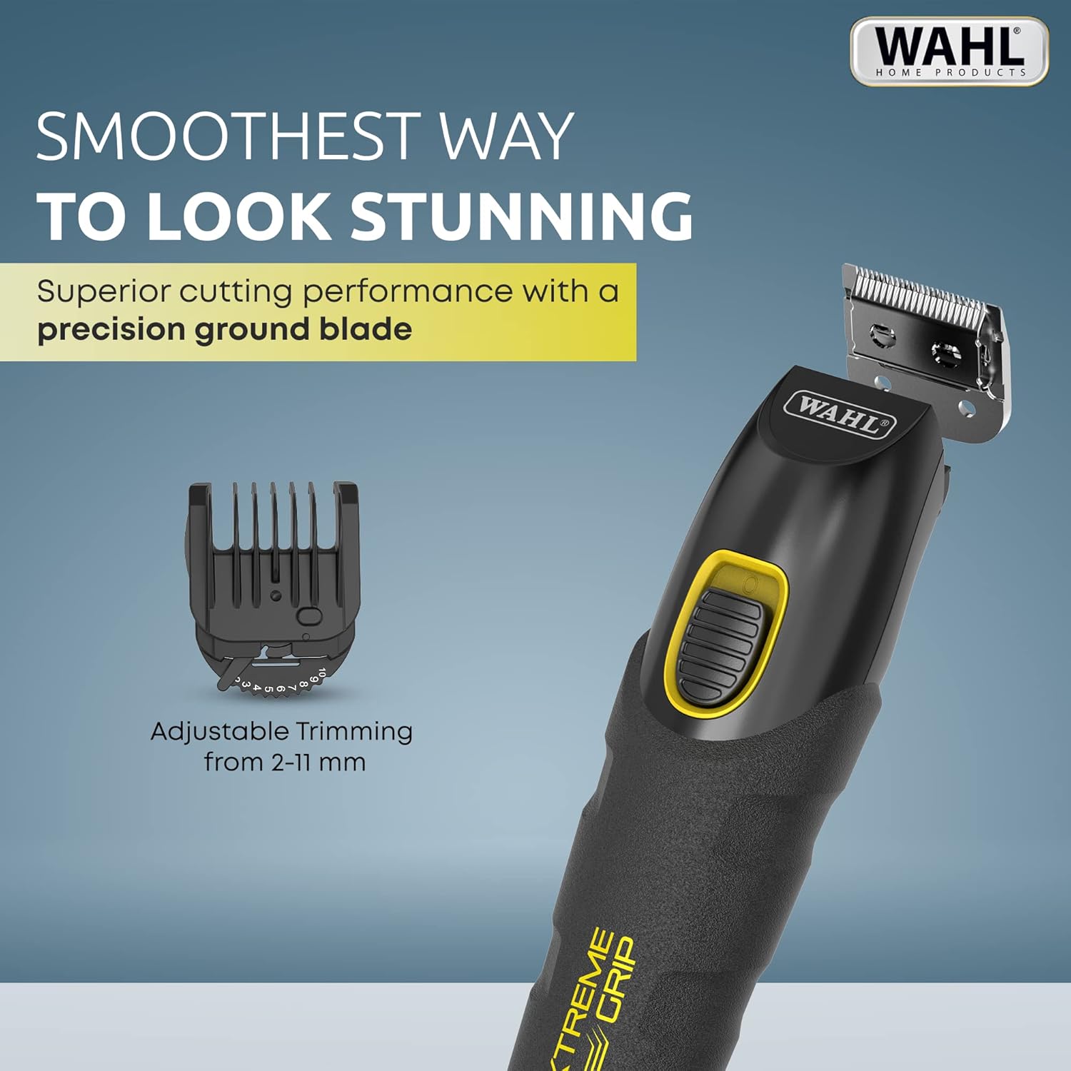 Wahl  Extreme Grip Trimmer Kit, Non-Slip Grip, Precision Grooming for Face & Body 09893-1927