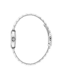 Lee Cooper Women's Analog Watch with White Mother Of Pearl Dial and Silver/Rose Gold Stainless Steel Band, LC08347.520