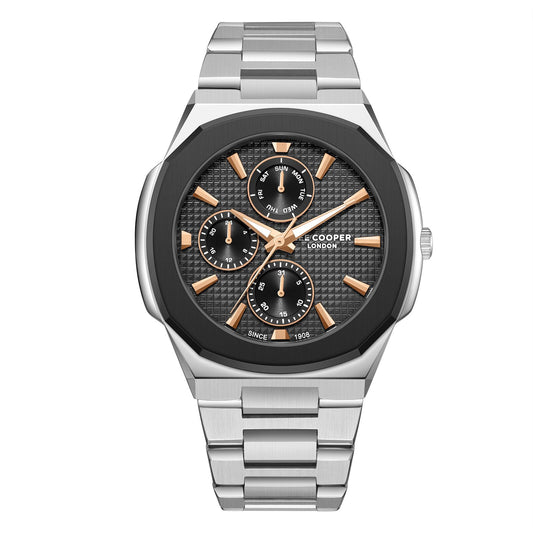 Lee Cooper, Men's, Analog Watch, Black Dial, with Stainless Steel Band, LE-LC08047.360
