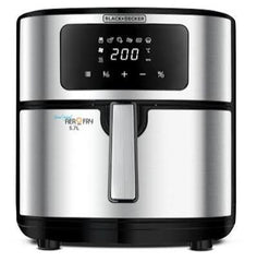 Black+Decker  5.7 L Digital AirOfry, 1500 W, Stainless Steel Finish, AF7257