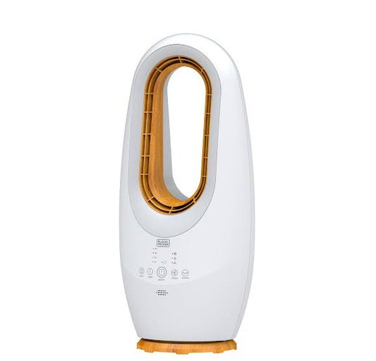 Black+Decker Bladeless Electric Fan With Led Light-58cm , FBL58 Fan BL-FBL58