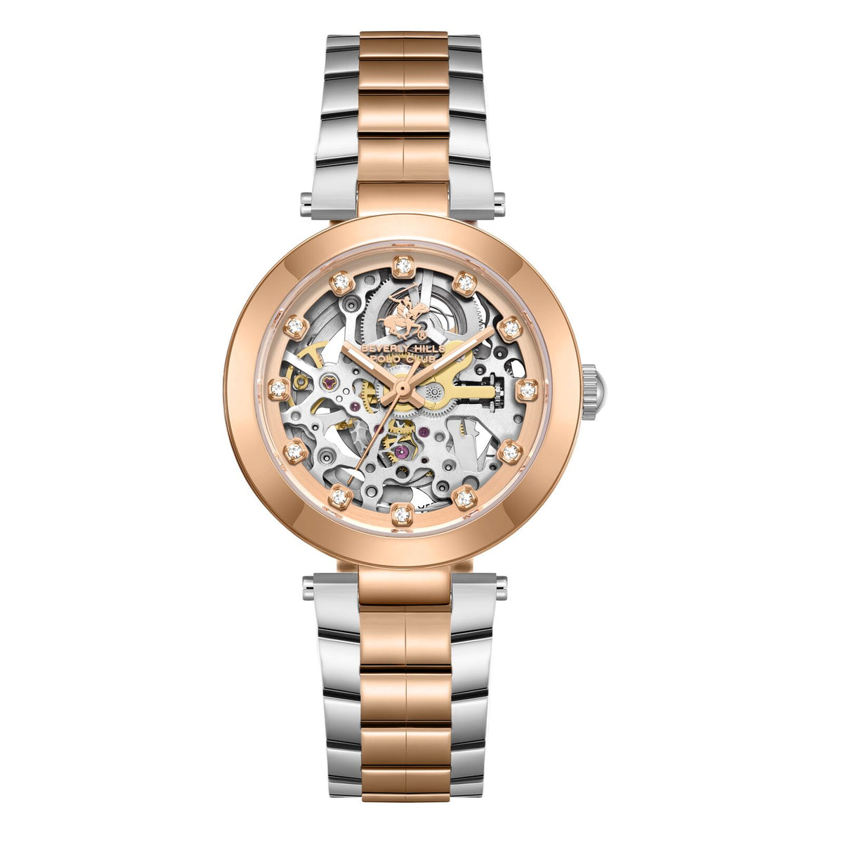 Beverly Hills Polo Club, Men's, Analog Watch, Silver Dial, with Stainless Steel Band, BH-BP3800X.530