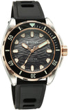 Titan Zero Hour Diver's Series Men's Automatic Watch Black Dial with Silver Stainless Steel Band | 300M Water Resistant, 10069KM02