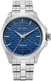 Titan Men's Analog Watch, Blue Dial with Stainless Steel Band, 10077SM01