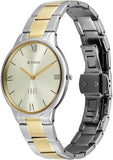 Titan Edge Gleam Champagne Dial Two-Tone Stainless Steel Watch for Women, 2734BM01