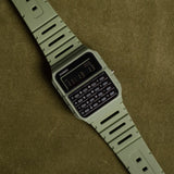 Casio Unisex Watch Vintage Collection Digital, Black Dial Green Resin Strap, CA-53WF-3BDF