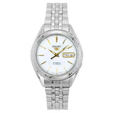 Seiko 5 Sports Men's Automatic GMT Watch, White Dial with Stainless Steel Strap,SNKL17K