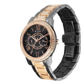 Titan Royale Men's Multifunction Watch Analog Marble Dial With  Dual-Tone Stainless Steel Band, 10002KM01