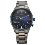 Titan Stellar Men's Multifunction Watch Analog Blue Dial With Grey Stainless Steel Band, 10009KM01