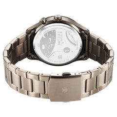 Titan Men's Multifunction Watch Black Dial With Brown Stainless Steel Band, 10009KM03
