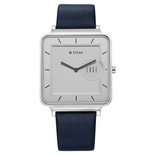 Titan, Men, Analog, Watch, White Dial, Leather Strap, 10017SL01