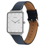 Titan Edge Quad Men's Watch Analog White Dial With Blue Leather Strap, 10017SL01