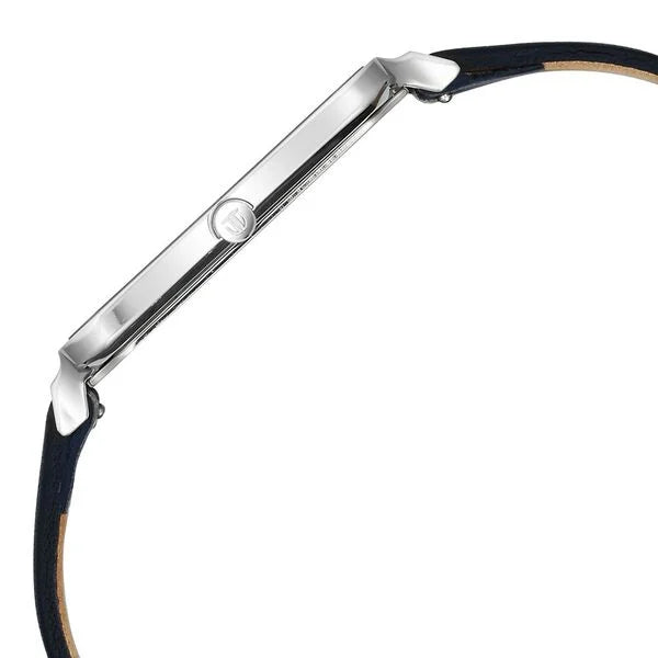 Titan Edge Quad Men's Watch Analog White Dial With Blue Leather Strap, 10017SL01