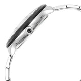 Titan Luna Sun Moon Phase in Frost Grey - Stellar Edition Men's Watch with Silver Stainless Steel Band, 10028KM02