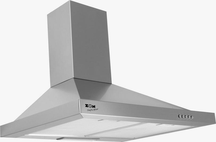 Zen Built-in Chimney Cooker Hood 60cm Stainless Steel Inox, ZPHC60