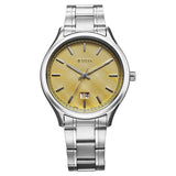 Titan Palette Of Time Men's Watch Analog with Date Green Dial Stainless Steel Band, 10033SM06