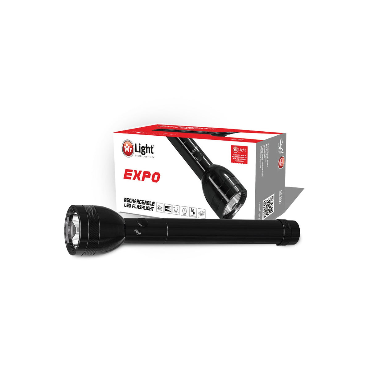 Mr.Light Rechargeable Flashlight rechargeable LED lighting for home and outdoor use