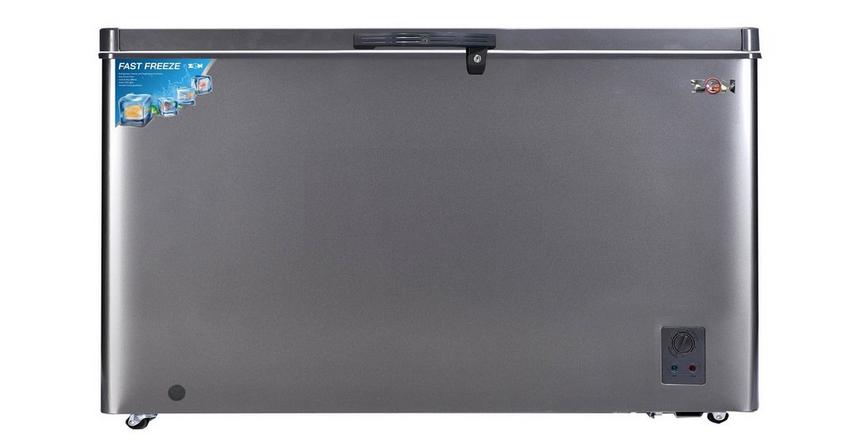 Zen 300L Dual Chest Freezer - Silver, ZCFS300