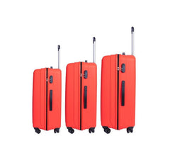 Skybags Zap 3pcs 8 Wheels Hardcase Trolley Set Red, 55cm+66cm+76cm, ZAP3PCSRD