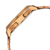 Titan Stellar Jumping Hour Micromotors Zodiac Analog Men's Watch with Dual Moonphase and Green Dial IP Bronze Stainless Steel,10053QM01