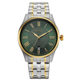 Titan, Men's, Analog Watch, Green Dial, with Stainless Steel Band, TI-10063BM01