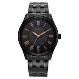 Titan Men's Neo Roman Analog Watch Black Dial With Black Stainless Steel Band, 10063NM01