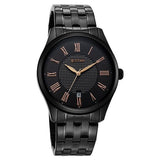 Titan Men's Neo Roman Analog Watch Black Dial With Black Stainless Steel Band, 10063NM01