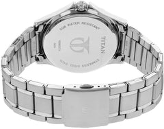 Titan Men's Watch Classique Collection Analog, Black Dial Silver Stainless Strap, 1698SM01