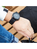 Seiko Men's Sports Mechanical Watch Analog, Black Dial Black Nylon Band, SRPD79K