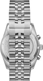 Beverly Hills Polo Club Men's Multifunction Watch with Gunmetal Black Dial and Silver Stainless Steel Band, BP3782X.350