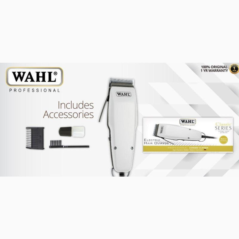 Wahl Classic Series Clipper White, Durable Corded Clipper for Everyday Use WA-1400-0411