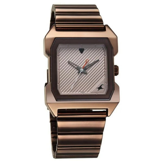 Fastrack, Men's, Analog Watch, Brown Dial, with Stainless Steel Band, FA-1474QM02