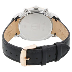 Titan Men's Watch Analog White Dial With Black Leather Strap, 1489KL03