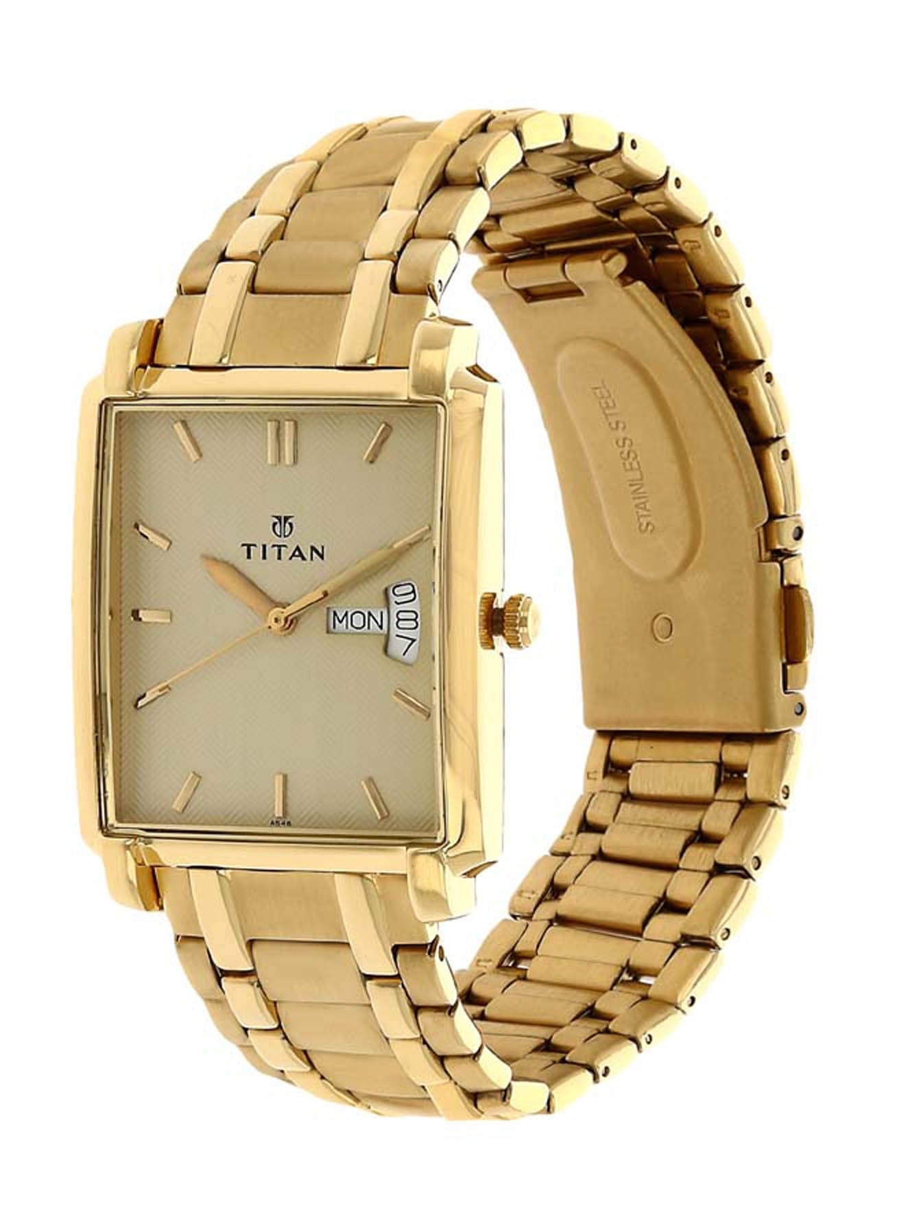 Titan, Men's, Analog Watch, with Stainless Steel Band, TI-1506YM02