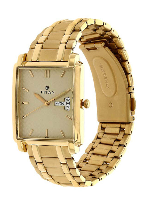 Titan, Men's, Analog Watch, with Stainless Steel Band, TI-1506YM02