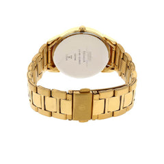Titan Men's Watch Analog, Silver Dial Golden Stainless Steel Strap Watch, 1521YM01