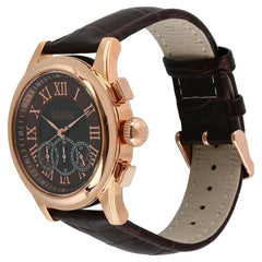 Titan Men's Watch Analog, Brown Dial With Brown Leather Strap, 1562WL03