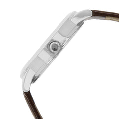 Titan Men's Watch Classique Collection Analog, Silver Dial Brown Leather Strap, 1584SL03,
