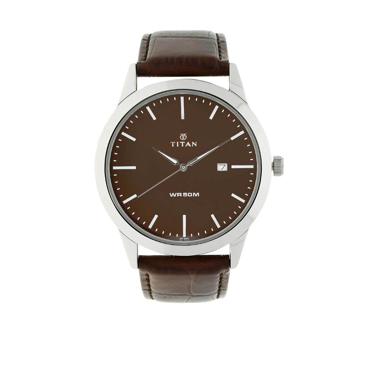 Titan Men's Watch Analog, Brown Dial Brown Leather Strap Watch, 1584SL04