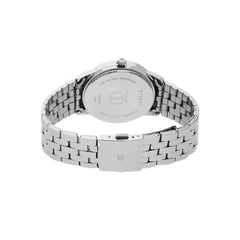 Titan Men's Watch Analog, White Dial Silver Stainless Steel Strap Watch, 1584SM03