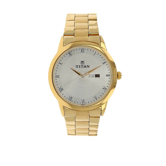 Titan, Men, Analog, Watch, Silver Dial, Stainless steel Strap, 1584YM02