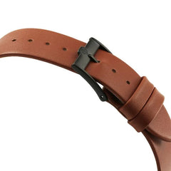 Titan Men's Edge Watch Analog, Black Dial With Brown Leather Strap, 1595NL03