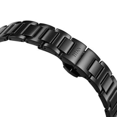 Titan Men's Watch Analog, Edge Collection Black Dial Black Stainless Steel  Strap Watch, 1595NM01
