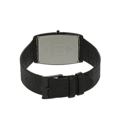 Titan Men's Watch Analog, Edge Collection Black Dial Black Leather Strap Watch, 1596NL01