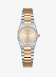 Lee Cooper Women's Analog Watch with Rose Gold Dial and Silver/Rose Gold Stainless Steel Band, LC08362.510
