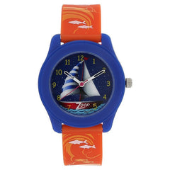 Zoop By Titan Kid's Watch Analog Blue Dial With Red PU Strap, 16003PP04