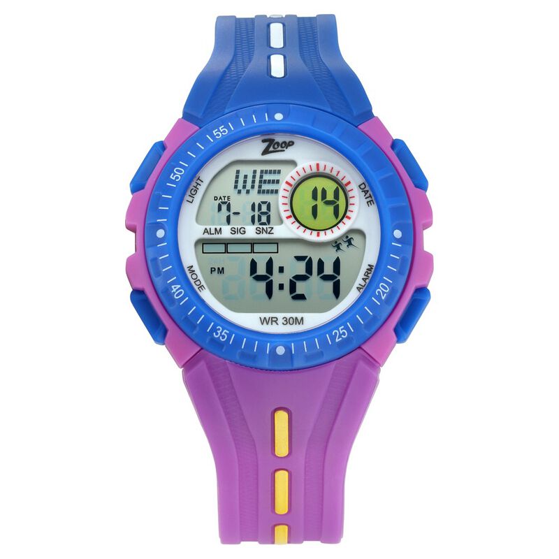 Zoop By Titan Kid's Watch Digital Dial With Purple PU Strap, 16007PP02